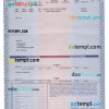 South Dakota certificate of title of a vehicle (car title) template in PSD format, fully editable, front and back
