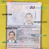 Spain passport editable PSD files, scan and photo look templates (2015-present), 2 in 1