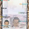 Spain passport PSD files, editable scan and photo-realistic look sample, 2 in 1