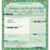 Tennessee certificate of title of a vehicle (car title) template in PSD format, fully editable, front and back