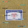 USA SSN photolook beige textile background PSD files, editable photo-realistic look sample, 2 in 1