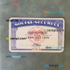 USA SSN photolook blue background PSD files, editable photo-realistic look sample, 2 in 1