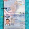 USA passport editable PSD files, scan and photo look templates (2007-2022),2 in 1