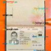 Utopia passport editable PSD files, scan and photo taken image, 2 in 1