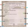 Vermont certificate of title of a vehicle (car title) template in PSD format, fully editable, front and back