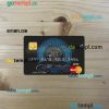 Afghanistan Da bank mastercard PSD scan and photo taken image, 2 in 1