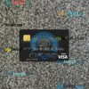 Afghanistan Da bank visa card PSD scan and photo-realistic snapshot, 2 in 1