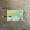 Afghanistan International Bank mastercard PSD scan and photo taken image, 2 in 1