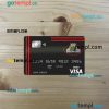 Albania Bank of Albania bank visa card PSD scan and photo-realistic snapshot, 2 in 1