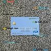 Albania Credins bank visa debit card PSD scan and photo-realistic snapshot, 2 in 1