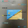 Albania Union Bank visa card PSD scan and photo-realistic snapshot, 2 in 1