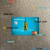 Algeria Arab Bank Algeria mastercard PSD scan and photo taken image, 2 in 1
