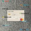 Algeria Gulf Bank mastercard PSD scan and photo taken image, 2 in 1