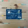 Andorra Morabank visa card PSD scan and photo-realistic snapshot, 2 in 1