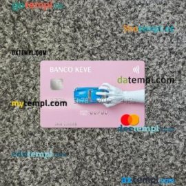 Angola Banco Keve mastercard PSD scan and photo taken image, 2 in 1