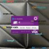 Angola Bank Economio visa card PSD scan and photo-realistic snapshot, 2 in 1
