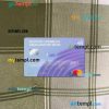 Antigua and Barbuda Eastern Caribbean Amalgamated Bank mastercard PSD scan and photo taken image, 2 in 1