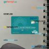 Argentina BBVA bank visa debit card PSD scan and photo-realistic snapshot, 2 in 1