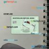 Australia Australian Mutual Bank visa card PSD scan and photo-realistic snapshot, 2 in 1