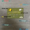 Australia Commonwealth bank visa card PSD scan and photo-realistic snapshot, 2 in 1