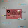Australia Macquarie bank visa card PSD scan and photo-realistic snapshot, 2 in 1