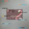 Austria Bank Austria visa card PSD scan and photo-realistic snapshot, 2 in 1