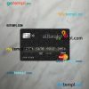 Bahrain Al Baraka bank mastercard PSD scan and photo taken image, 2 in 1