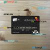 Bahrain Al Baraka bank visa card PSD scan and photo-realistic snapshot, 2 in 1