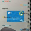 Barbados Caribbean Development bank visa card PSD scan and photo-realistic snapshot, 2 in 1