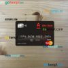 Belarus Alfa bank mastercard PSD scan and photo taken image, 2 in 1