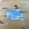 Belgium KBC bank visa card PSD scan and photo-realistic snapshot, 2 in 1