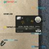 Bhutan National bank Bhutan visa card PSD scan and photo-realistic snapshot, 2 in 1