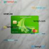 Bolivia Ganadero bank mastercard PSD scan and photo taken image, 2 in 1