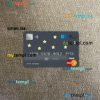 Bosnia and Herzegovina Bosna International bank mastercard PSD scan and photo taken image, 2 in 1