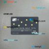 Bosnia and Herzegovina Bosna International bank visa card PSD scan and photo-realistic snapshot, 2 in 1
