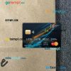 Botswana Savings bank mastercard PSD scan and photo taken image, 2 in 1