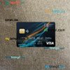 Botswana Savings bank visa card PSD scan and photo-realistic snapshot, 2 in 1