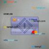 Bulgaria Fibank bank mastercard PSD scan and photo taken image, 2 in 1