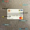 Cambodia Foreign Trade bank master debit card PSD scan and photo taken image, 2 in 1k