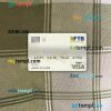 Cambodia Foreign Trade bank visa debit card PSD scan and photo-realistic snapshot, 2 in 1