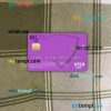 Canada Internationale pour le Centrafrique bank visa card PSD scan and photo-realistic snapshot, 2 in 1