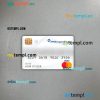 Canada JP Morgan chase bank master debit card PSD scan and photo taken image, 2 in 1