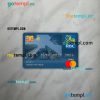 Canada Royal bank (RBC) master debit card PSD scan and photo taken image, 2 in 1