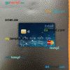 Central African Republic Ecobank bank mastercard PSD scan and photo taken image, 2 in 1
