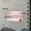 Chile Scotiabank master debit card PSD scan and photo taken image, 2 in 1