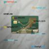 China Everbright bank visa card PSD scan and photo-realistic snapshot, 2 in 1