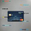 Colombia BBVA bank mastercard PSD scan and photo taken image, 2 in 1