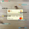 Colombia Banco de bogotá bank master debit card PSD scan and photo taken image, 2 in 1