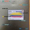 Colombia bancolombia bank visa debit card PSD scan and photo-realistic snapshot, 2 in 1