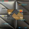 Congo Credit bank visa card PSD scan and photo-realistic snapshot, 2 in 1